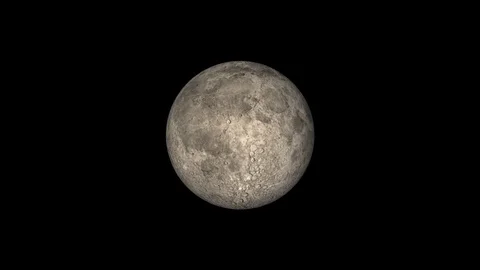 Moon rotating seamless loop 4K 03 動画素材 121347735