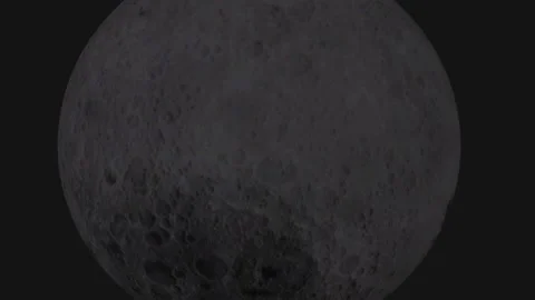 Moon Rotation and Crust Stock Footage 220301786
