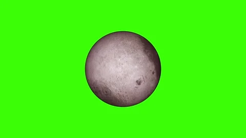 Moon rotation green screen Stock Footage 288921068