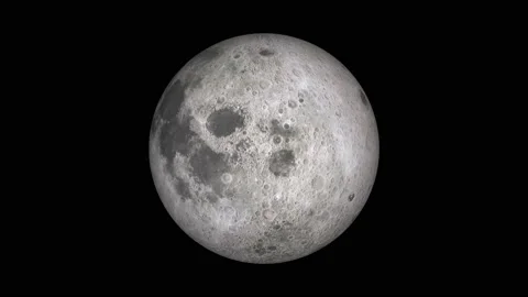 Moon rotation or spinning Stock Footage 131408690