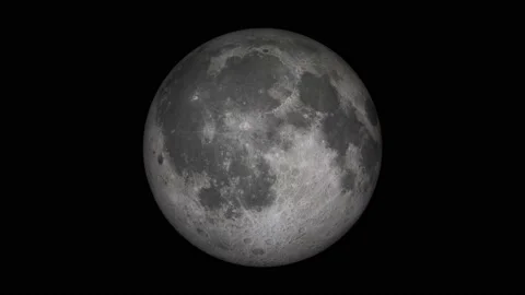 Moon rotation or spinning Stock Footage 131445802