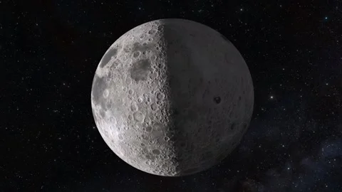 Moon rotation in outer space 스톡 동영상 220301819