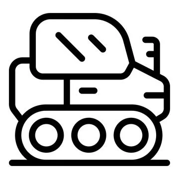 Moon rover exploring lunar surface with antenna deployed Stock Illustration