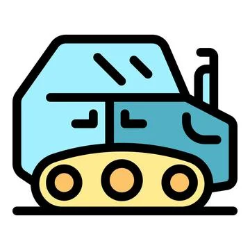 Moon rover exploring lunar surface, futuristic space travel icon Stock Illustration