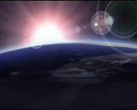 Moon with satellite Stock Footage 768122