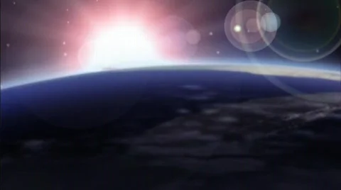 Moon with satellite Stock Footage 768192