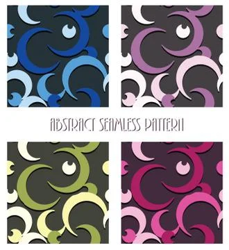 Moon seamless pattern Stock Illustration