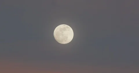 Moon seen from Kenneth Hahn Park in Los Angeles, California Stock Footage 115084698