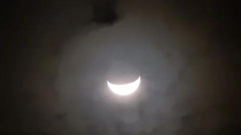 Moon Serenity | The Calm Beauty of the Night Sky Stock Footage 157447430