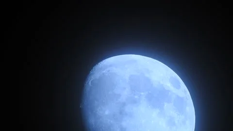 Moon Serenity | The Calm Beauty of the Night Sky Stock Footage 157447535