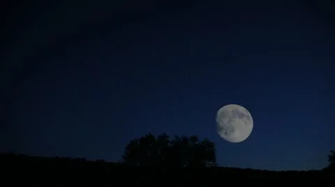 Moon set Stock Footage 21998775