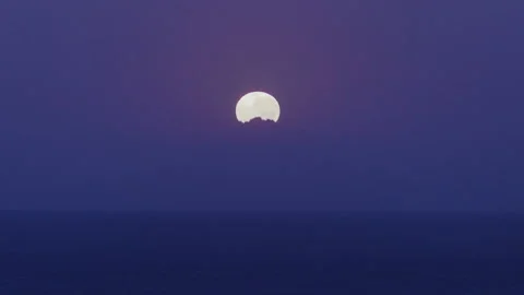 Moon set time-lapse Stock Footage 274824026