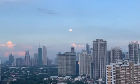 Moon Setting Video stock 277984497