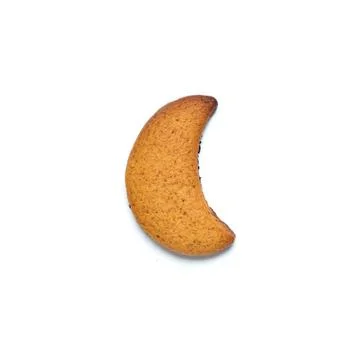 Moon shape cookie. Stock Photos