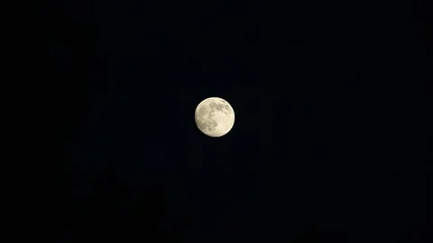 The moon shimmering in the night 스톡 동영상 297590080
