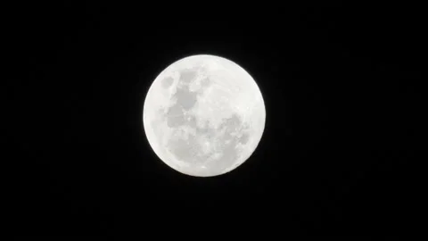 Moon shot on tripod at 4k Stock Footage 137144479