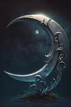 Moon sickle Stock Illustration