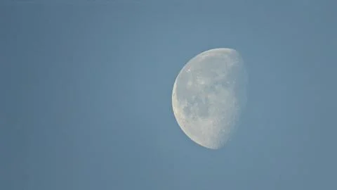 Moon on the sky during a day Stock Photos