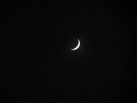 The moon in the sky during the night - view from Romania Stock Photos