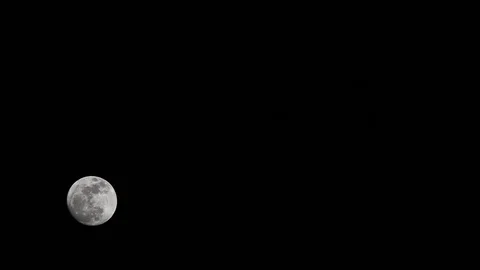 Moon on the sky. Stock Footage 117682552
