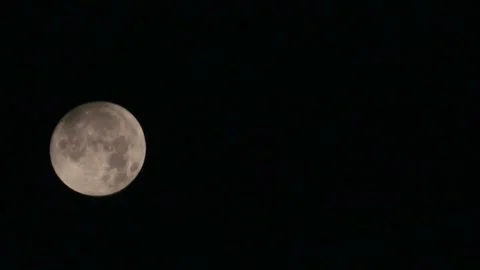 Moon in the sky Stock Footage 146734809