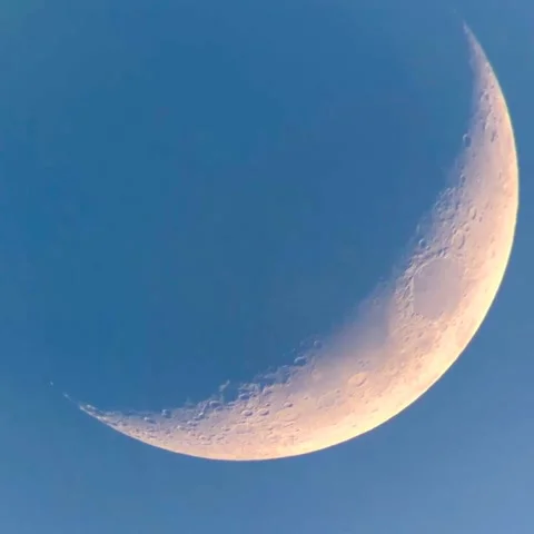 Moon in the sky Stock Footage 200453038