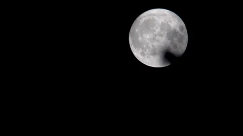 The moon in the sky Stock Footage 251245919