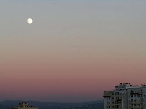 Moon in the sky Stock Photos