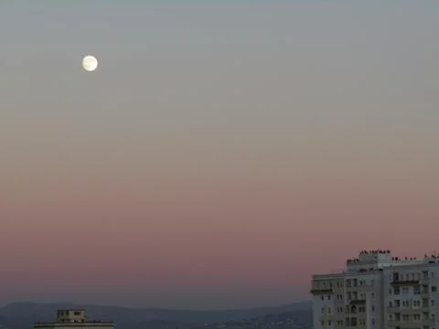 Moon in the sky Stock Photos