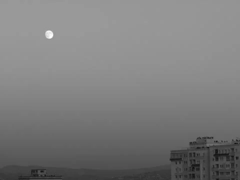 Moon in the sky Stock Photos