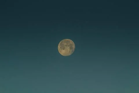The Moon in the Sky Stock Photos