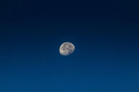The Moon in the Sky Stock Photos
