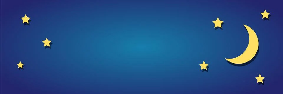 Moon sky vector Stock Illustration