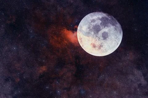 Moon. Solar system. Elements of this image furnished by NASA 写真素材