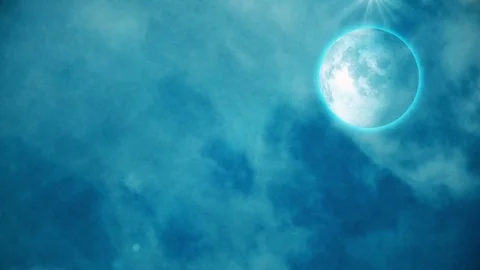 Moon in Space Stock Footage 80311692