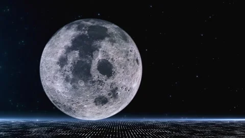 Moon In Space Stock Footage 249044637