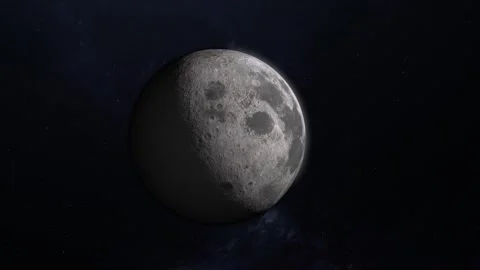 Moon in space Stock Footage 255533600