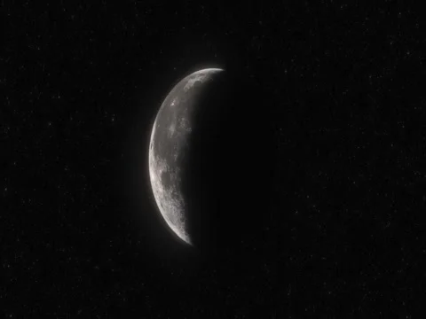 Moon space view Stock Footage 83315596