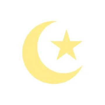 Moon star Ramadan icon. Simple color vector elements of islam icons for ui and Illustrazione stock