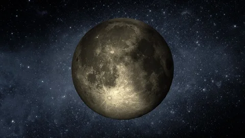 Moon, Stars and Shadow Stock Footage 90381005