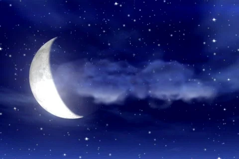 Moon &amp; Stars Stock Footage 335252