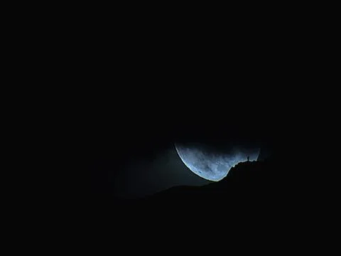 Moon, Surface, Closeup, Crater, Background, Detail, Circle Stock Photos