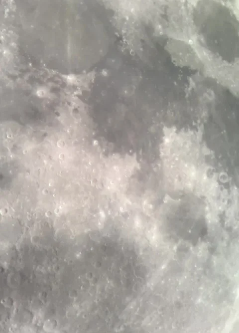 Moon Surface with Clouds in Front Stock Footage 203760161