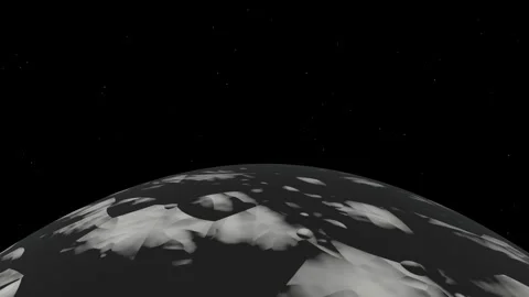 Moon surface from deep space Stock Footage 340201264