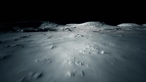 Moon Surface. Landing Lunar Explore Astronomy Vídeos de archivo 45153288