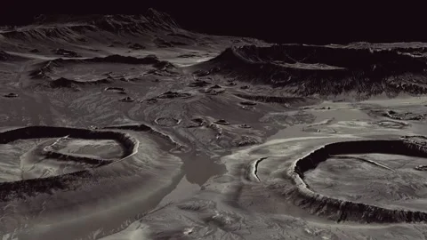 Moon surface with many craters Vidéo 152161790