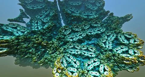Moon surface or alien planet with craters 3d rendering Illustrazione stock