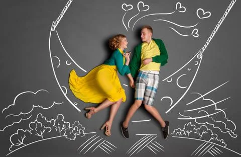 Moon swings. Stock Photos