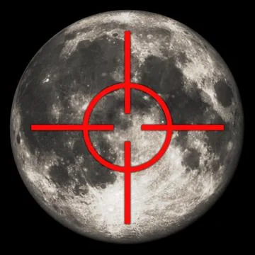 Moon target Stock Illustration