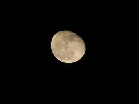 Moon With Texture Stock Photos